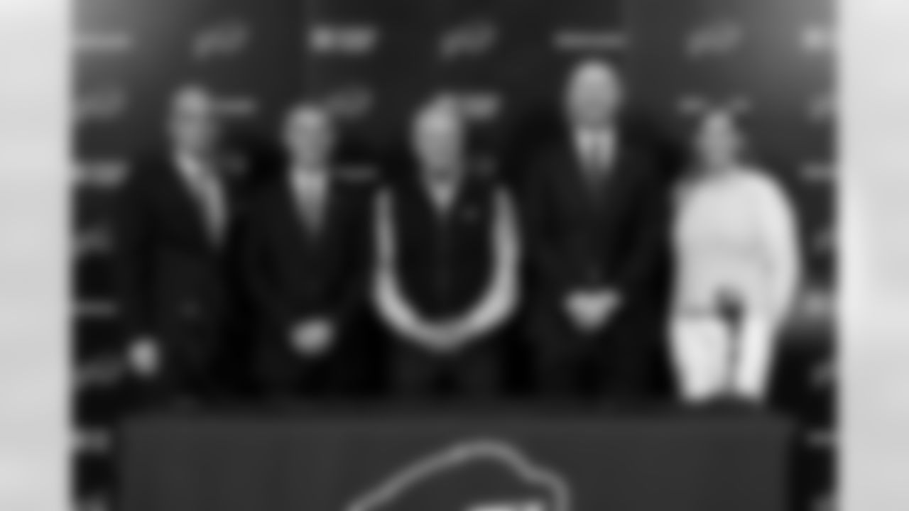 Joe Brady's Head Coach Introduction, January 29, 2026 at Buffalo Bills Training Center.