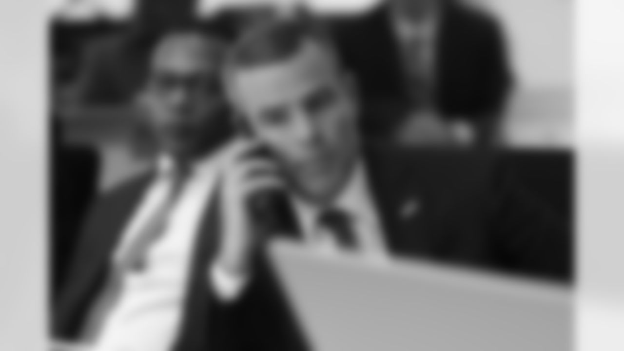 Brandon Beane. Scenes from the Buffalo Bills draft room during Round 1 of the 2025 NFL Draft at the Buffalo Bills Training Center on April 24, 2025.
