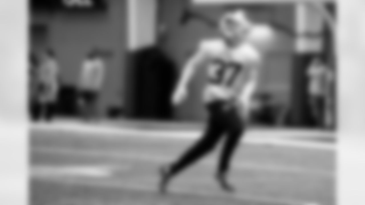 Jordan Hancock (37). Buffalo Bills Week 14 Practice, December 04, 2025 at Buffalo Bills Training Center.