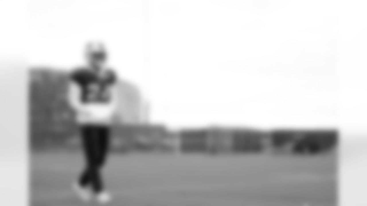 Cole Bishop (24). Buffalo Bills Week 11 Practice, November 13, 2025 at Buffalo Bills Training Center.