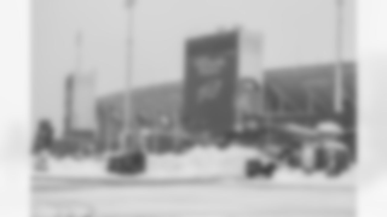 Snow removal at Highmark Stadium in preparation for a Divisional Round matchup against the Kansas City Chiefs, January 19, 2024.