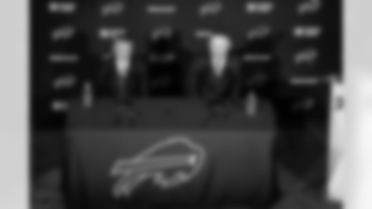 Joe Brady's Head Coach Introduction, January 29, 2026 at Buffalo Bills Training Center.