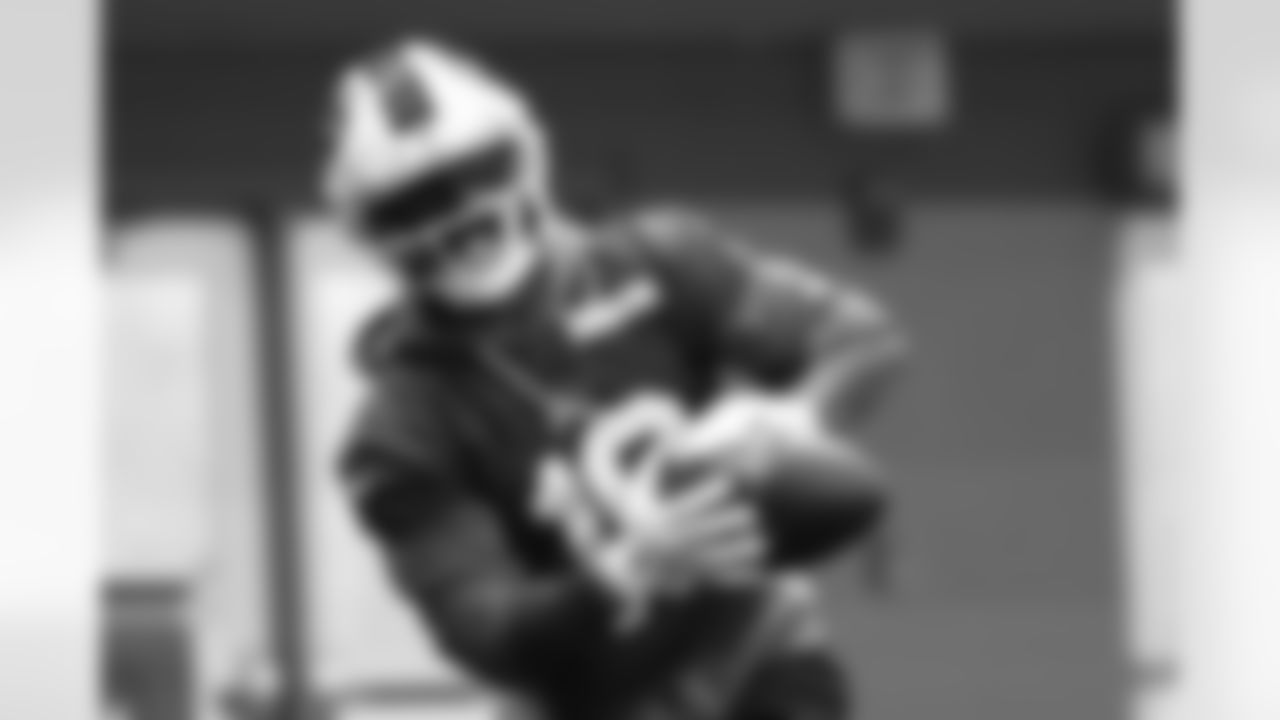 Elijah Moore (18). Buffalo Bills Week 10 Practice, November 07, 2025 at the Buffalo Bills Training Center.