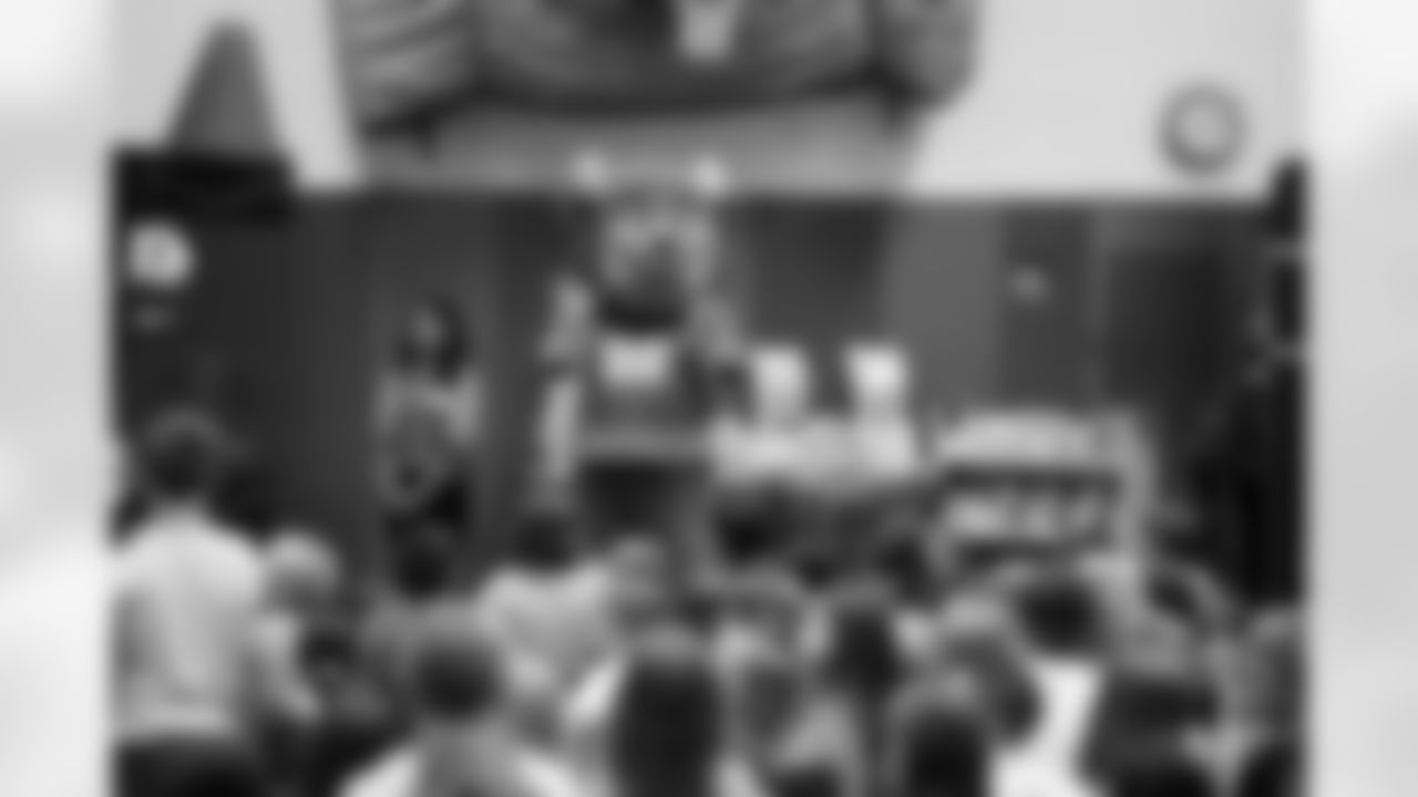 Mack Hollins and Crayola's Campaign for Creativity hosted a school assembly at Ellicott Elementary on October 08, 2024.