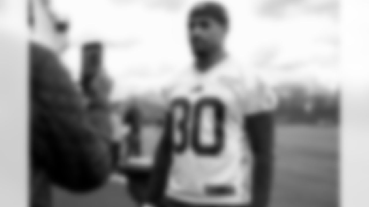 Wande Owens. Buffalo Bills Rookie Minicamp, May 09, 2025 at the Buffalo Bills Training Center.