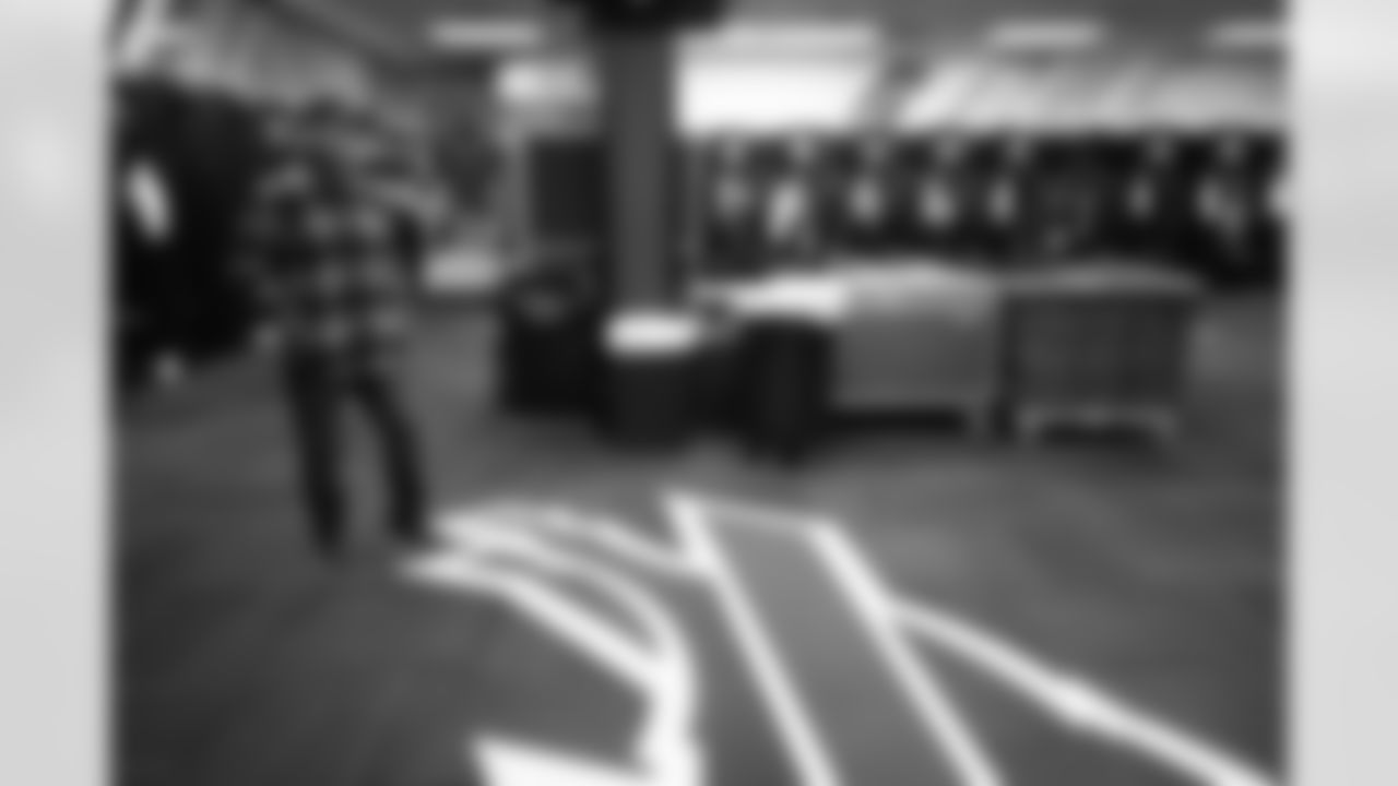 Buffalo Bills head coach Sean McDermott visits the locker room as he takes a long look around Highmark Stadium, January 03, 2026.