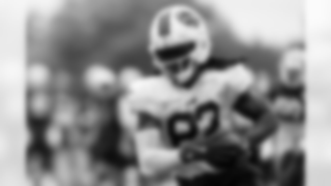 Kristian Wilkerson (82). Buffalo Bills Training Camp, August 19, 2025 at Buffalo Bills Training Facility.