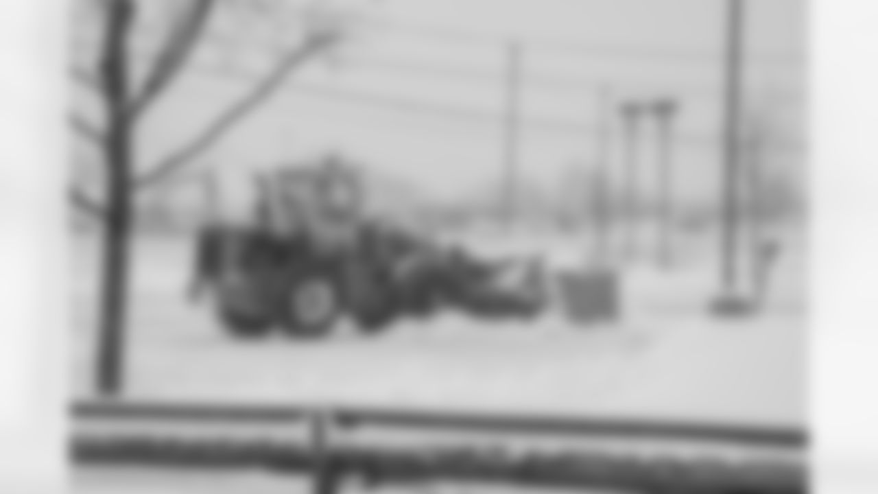 Snow removal at Highmark Stadium in preparation for a Divisional Round matchup against the Kansas City Chiefs, January 19, 2024.