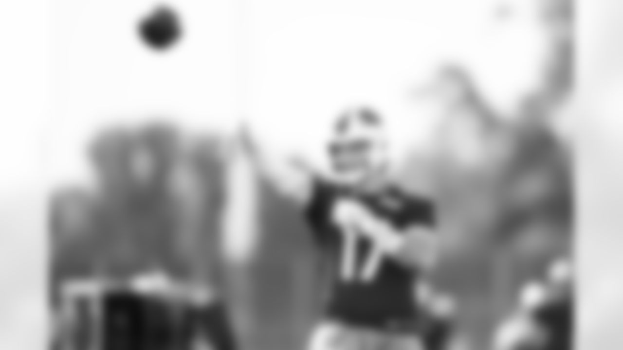 Josh Allen (17). Buffalo Bills week 4 Friday practice, September 27, 2024 at One Bills Drive.