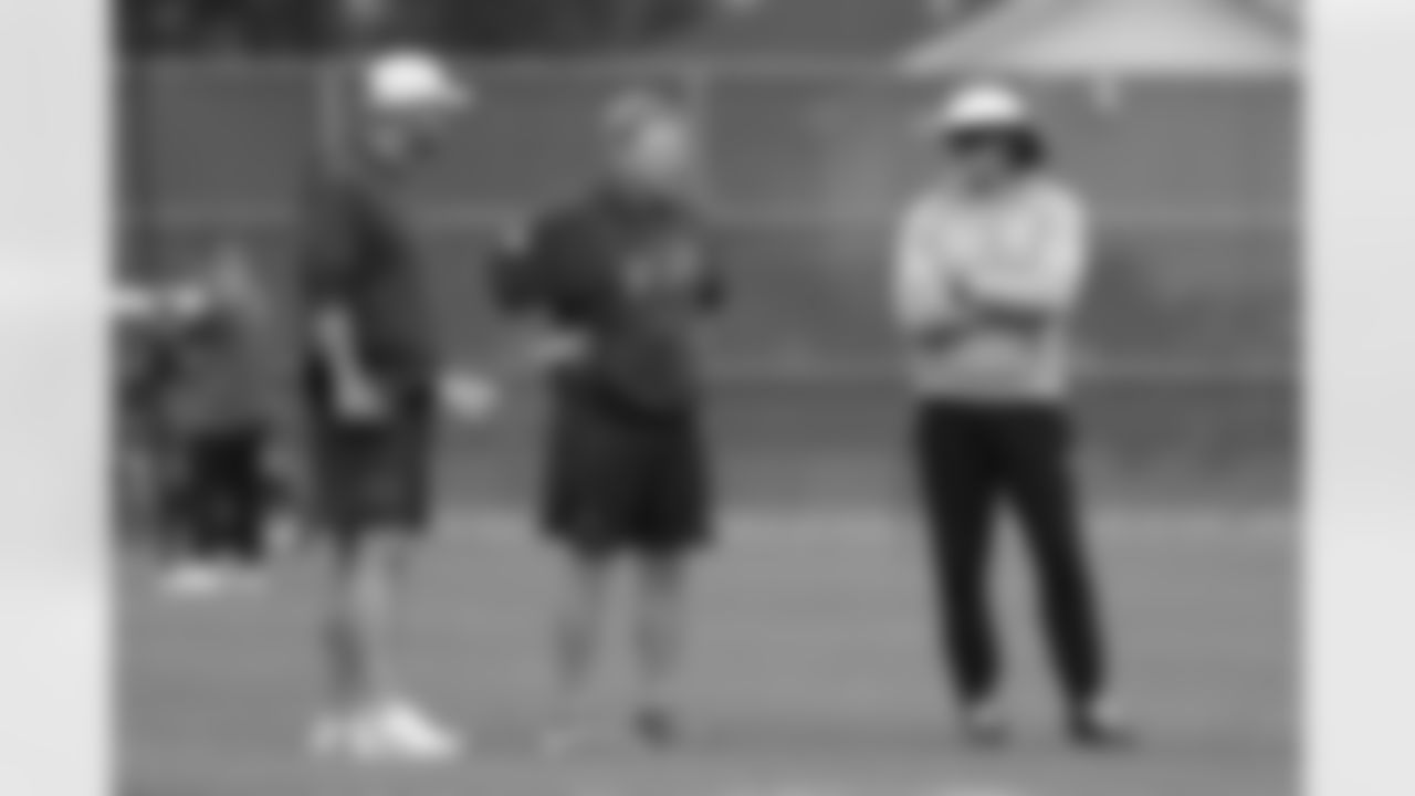 Turner West, Chris Tabor, Sean McDermott. Buffalo Bills Mandatory Minicamp, June 12, 2025 at the Buffalo Bills Training Center.