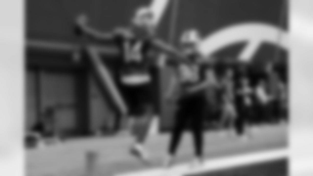 Tyrell Shavers (14). Buffalo Bills Week 17 Practice, December 26, 2025 at Buffalo Bills Training Center.