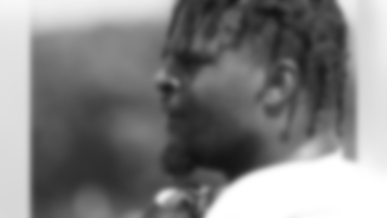 Richard Gouraige (75). Buffalo Bills Training Camp, July 28, 2025 at St. John Fisher University.