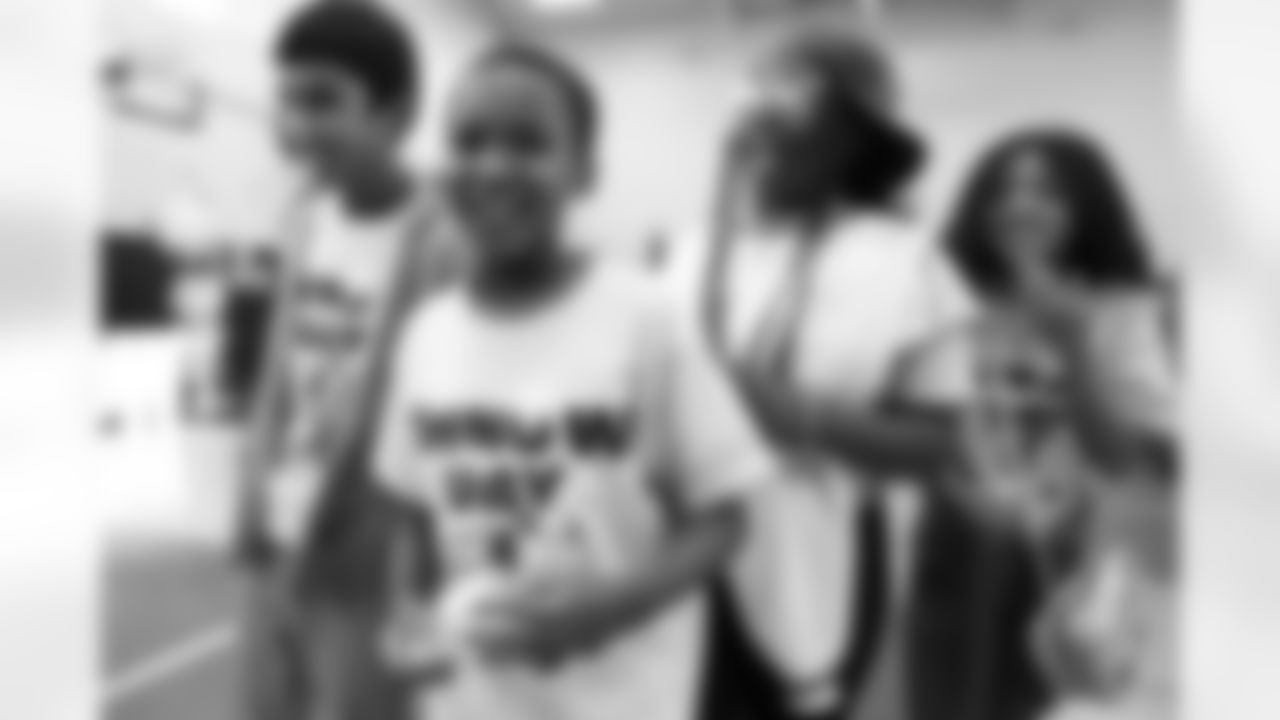 Dion Dawkins visits Harvey Austin School, December 16, 2025.