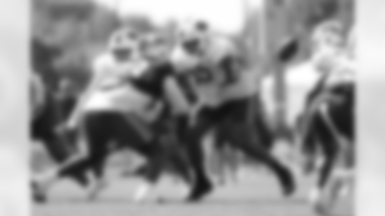Richard Gouraige (75). Buffalo Bills Training Camp, July 28, 2025 at St. John Fisher University.