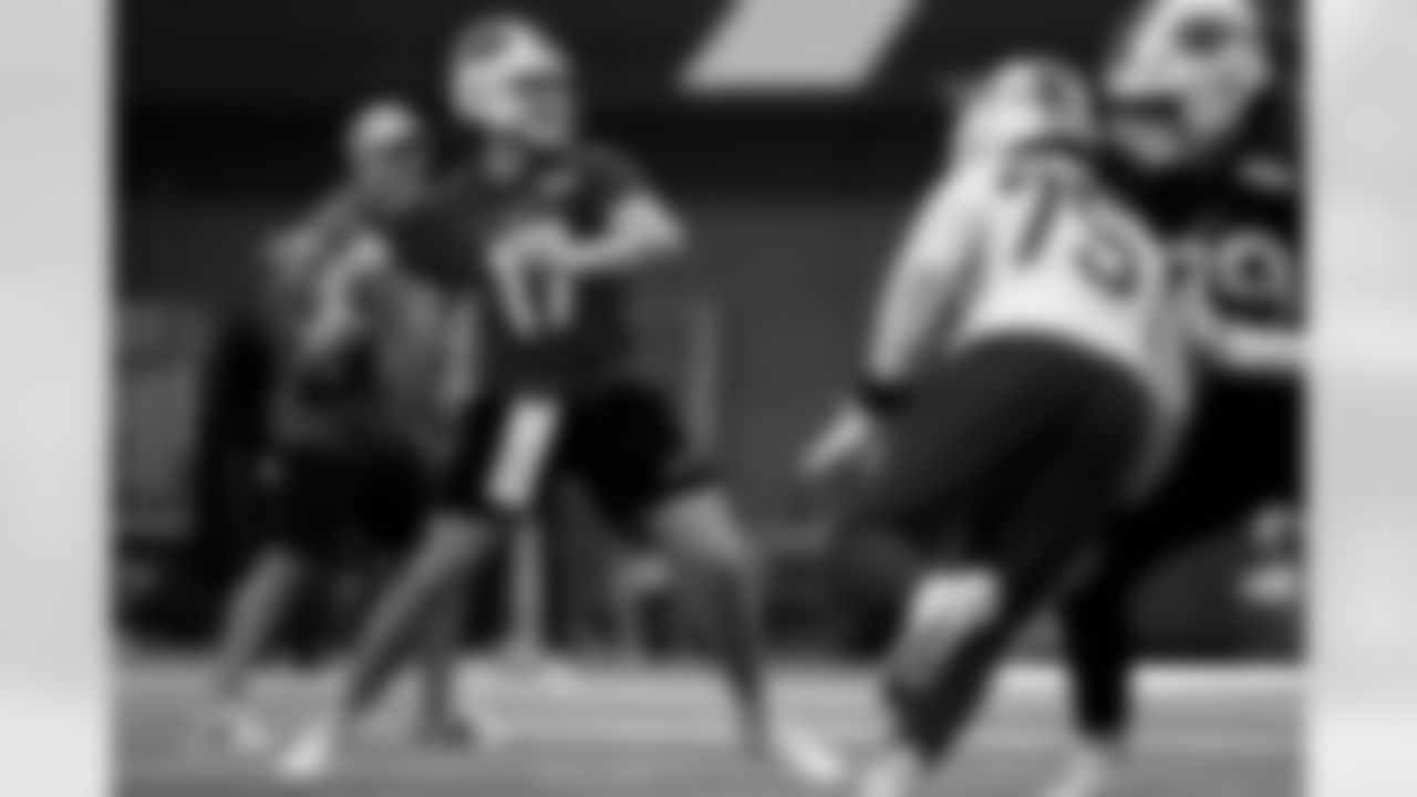 Josh Allen (17). Buffalo Bills Week 14 Practice, December 04, 2025 at Buffalo Bills Training Center.