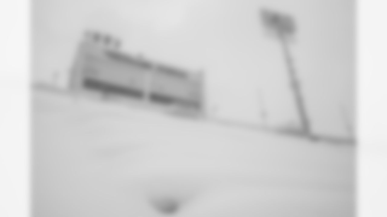 Snow removal at Highmark Stadium in preparation for a Divisional Round matchup against the Kansas City Chiefs, January 19, 2024.