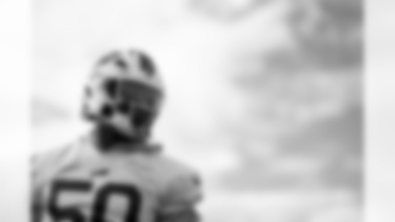 Greg Rousseau (50). Buffalo Bills Week 10 Practice, November 06, 2025 at Buffalo Bills Training Center.