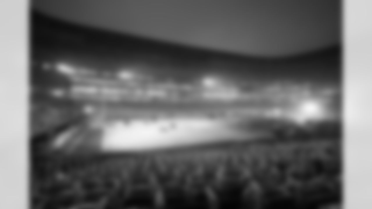 Crews lay the first sod at New Highmark Stadium, October 07, 2025.