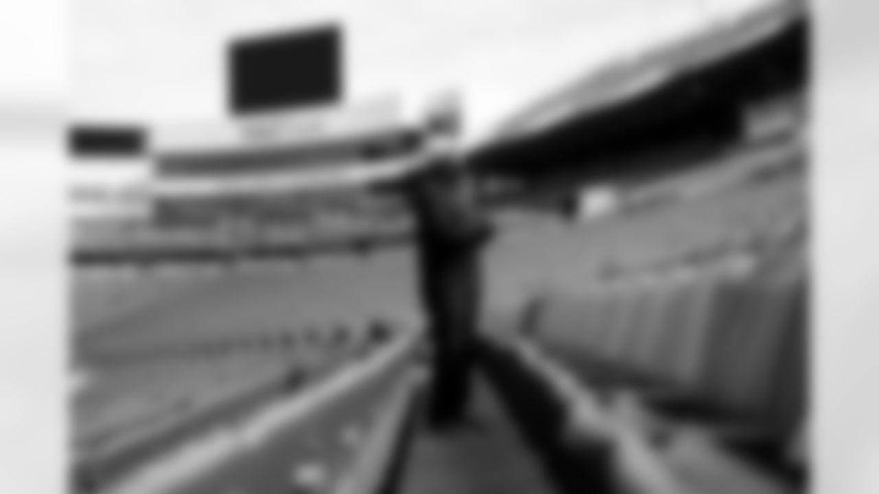 Behind-the-scenes from the Thurman Thomas video honoring the closing of Highmark Stadium, April 09, 2025.