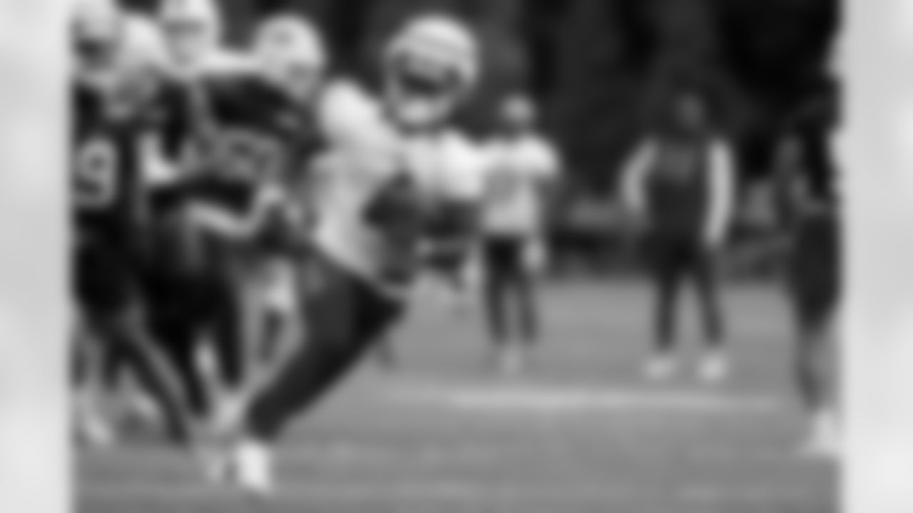 James Cook (4). Buffalo Bills Training Camp, July 27, 2025 at St. John Fisher University.