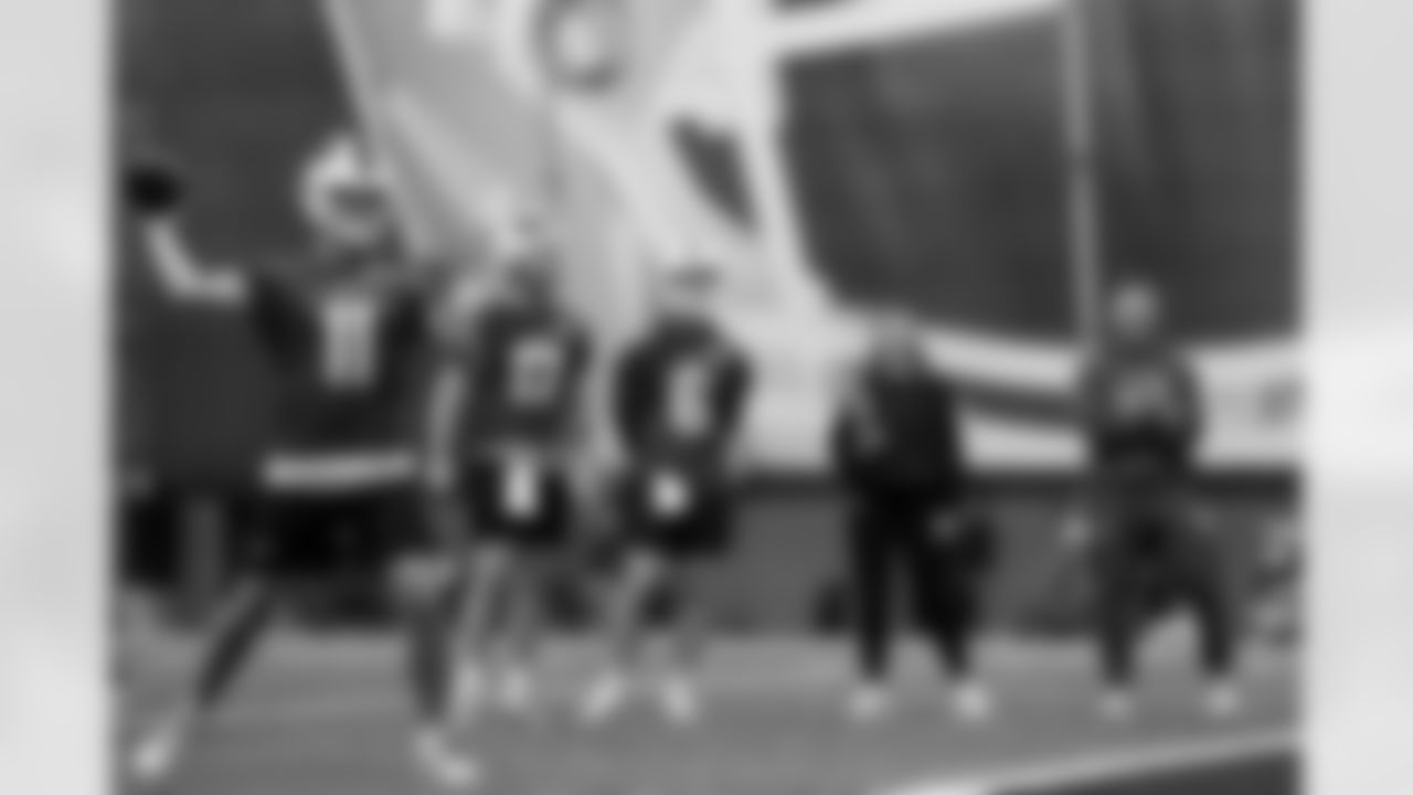 Mitchell Trubisky (11). Buffalo Bills Week 12 Practice, November 18, 2025 at Buffalo Bills Training Center.