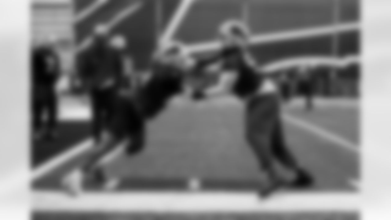 Phidarian Mathis (72), Zion Logue (93). Buffalo Bills Week 13 Practice, November 26, 2025 at Buffalo Bills Training Center.