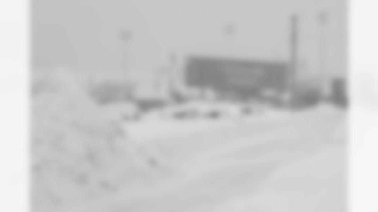 Snow removal at Highmark Stadium in preparation for a Divisional Round matchup against the Kansas City Chiefs, January 19, 2024.