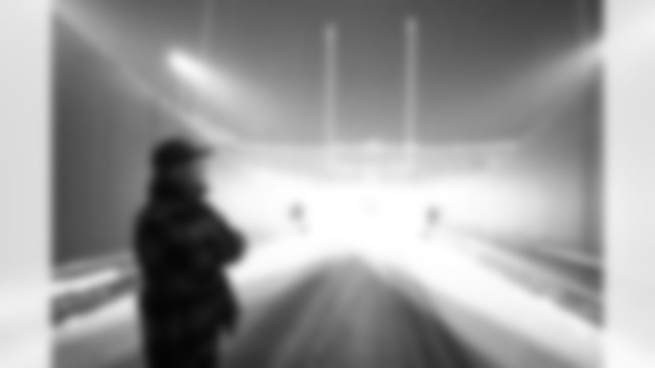 Buffalo Bills head coach Sean McDermott walks down the tunnel and heads to the field as he takes a long look around Highmark Stadium, January 03, 2026.