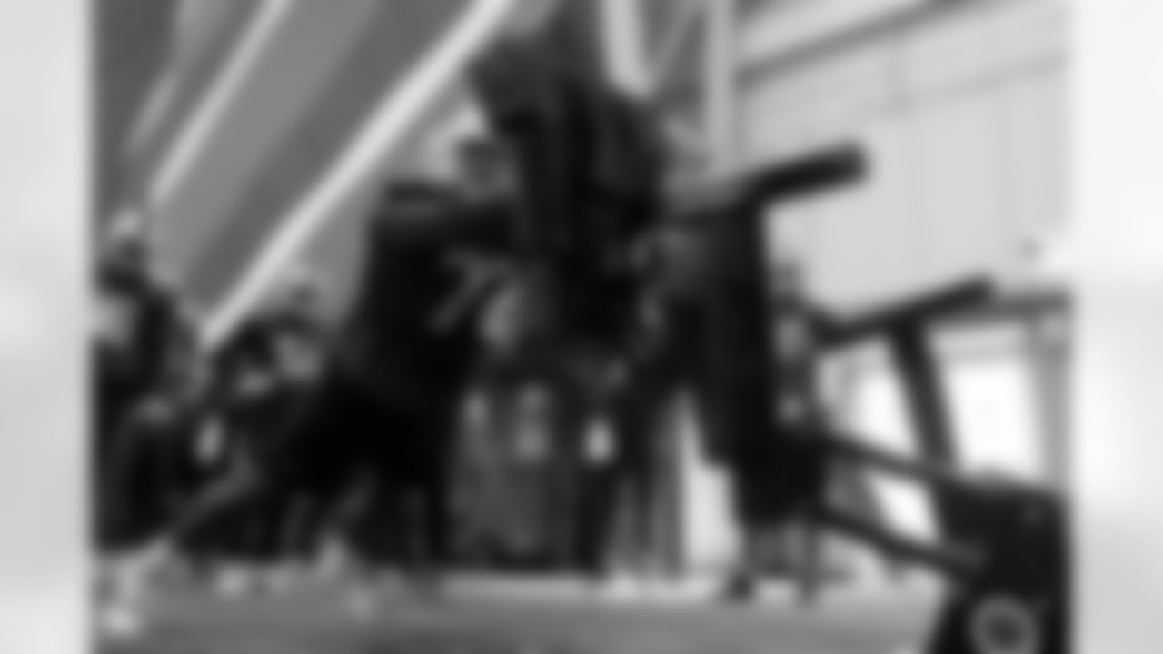 Phidarian Mathis (72). Buffalo Bills Week 16 Practice, December 18, 2025 at Buffalo Bills Training Center.