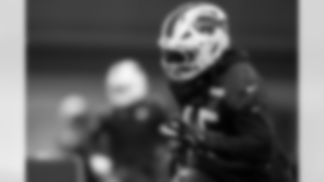 Shaq Thompson (45). Buffalo Bills Week 16 Practice, December 18, 2025 at Buffalo Bills Training Center.