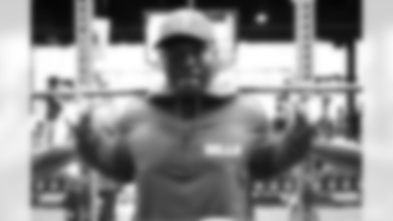 Larry Ogunjobi. Larry Ogunjobi. Buffalo Bills players train during Phase Two of voluntary off-season workouts, May 15, 2025 at the Buffalo Bills Training Center.