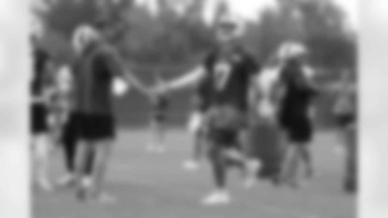 Joe Brady, Josh Allen (17). Buffalo Bills Mandatory Minicamp, June 12, 2025 at the Buffalo Bills Training Center.