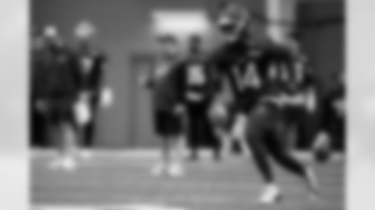 Tyrell Shavers (14). Buffalo Bills Week 18 practice, January 01, 2026 at Buffalo Bills Training Center.