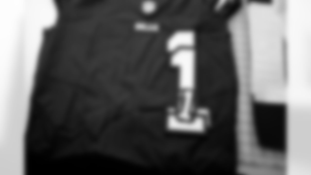 Maxwell Hairston's jersey gets stitched and heated together, April 25, 2025 at Legends.