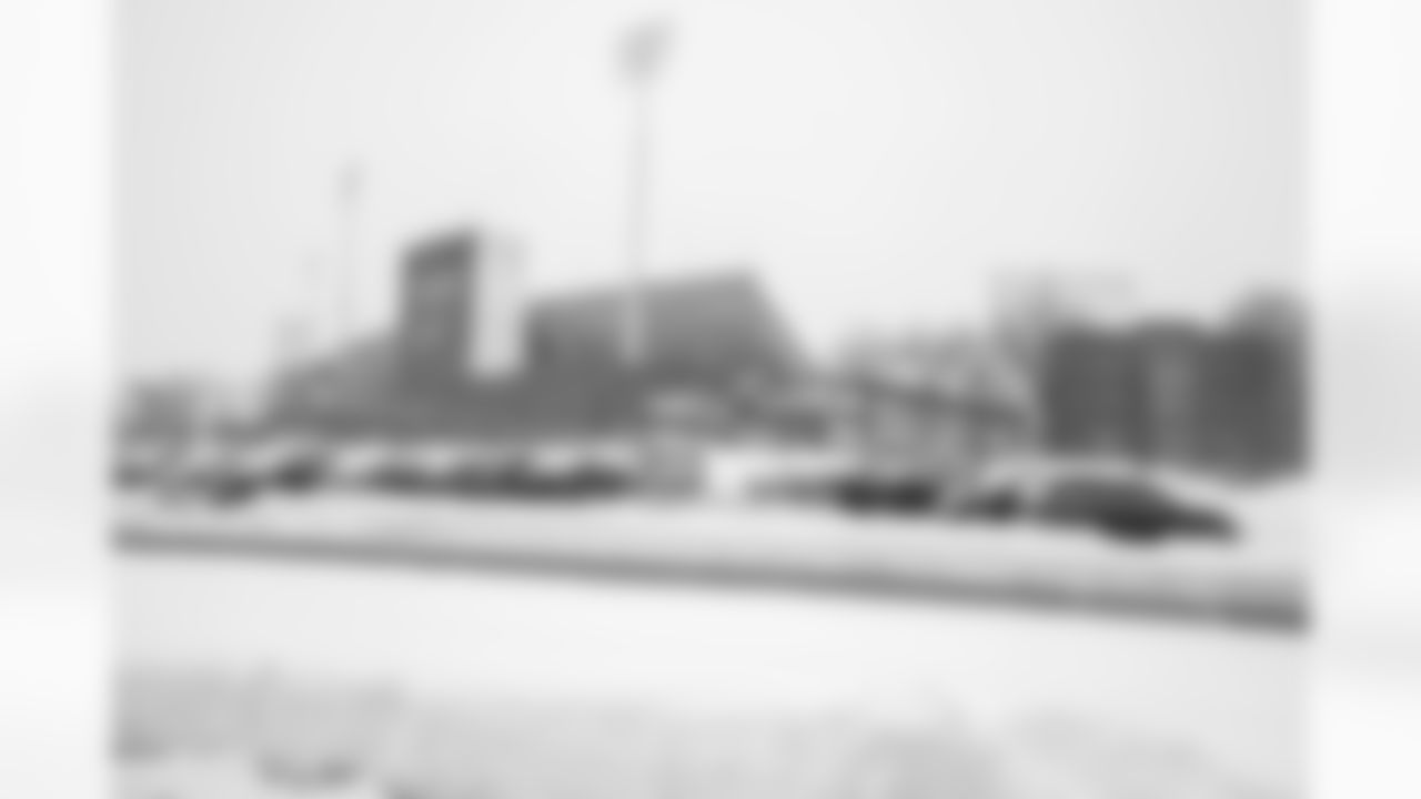 Snow removal at Highmark Stadium in preparation for a Divisional Round matchup against the Kansas City Chiefs, January 19, 2024.