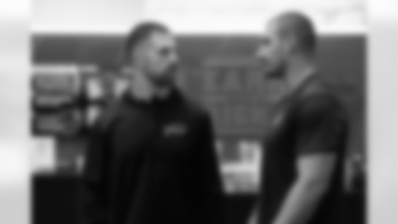 Will Greenberg, Joey Bosa. Buffalo Bills players train during Phase Two of voluntary off-season workouts, May 7, 2025 at the Buffalo Bills Training Center.