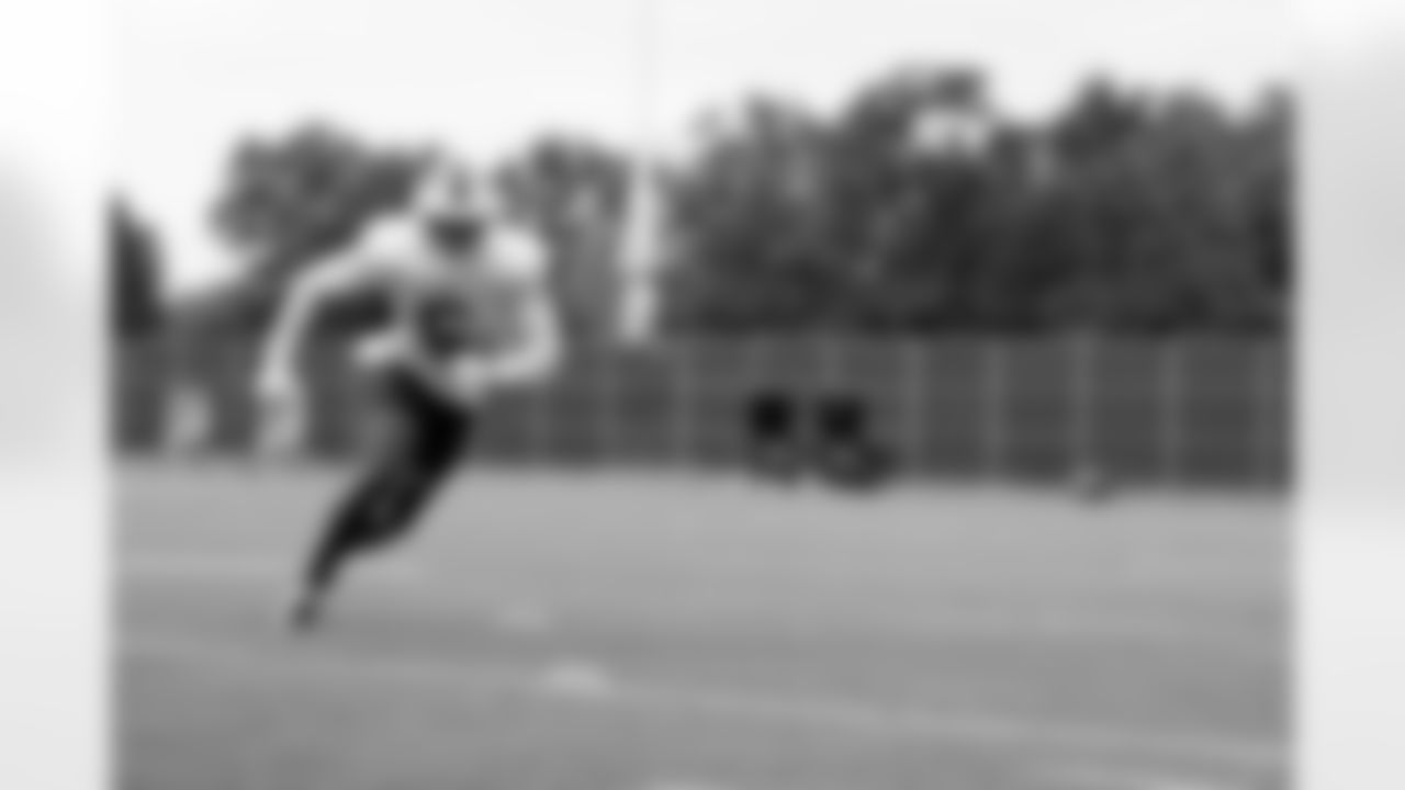 Joshua Palmer (5). Buffalo Bills Training Camp, August 19, 2025 at Buffalo Bills Training Facility.