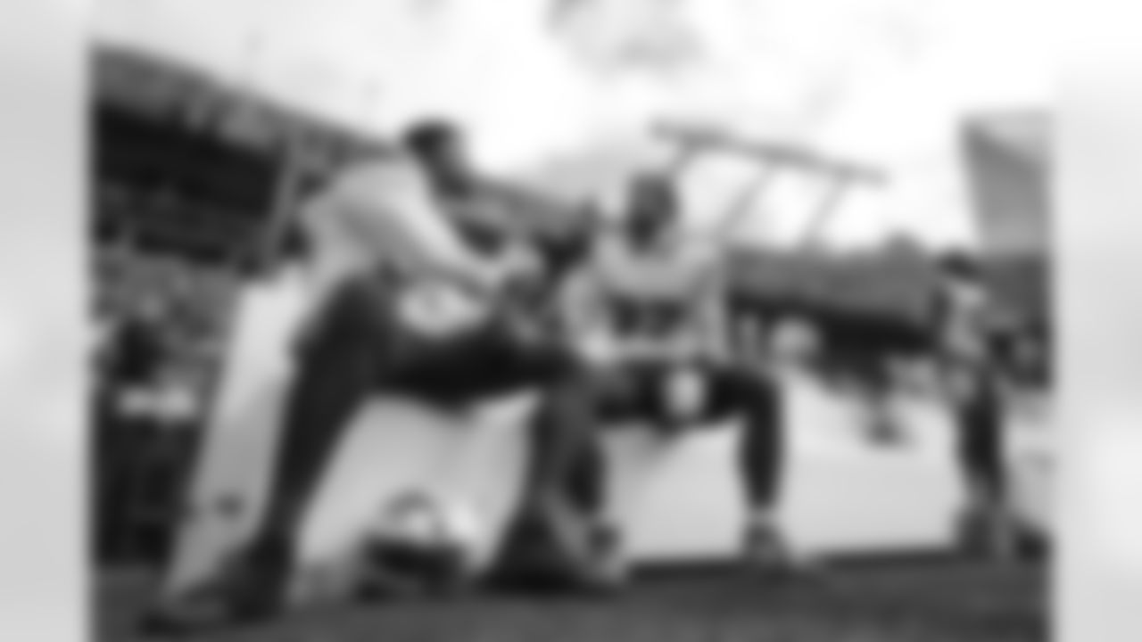 Greg Rousseau (50), Joey Bosa (97). Carolina Panthers vs Buffalo Bills, Regular Season, October 26, 2025 at Bank of America Stadium.