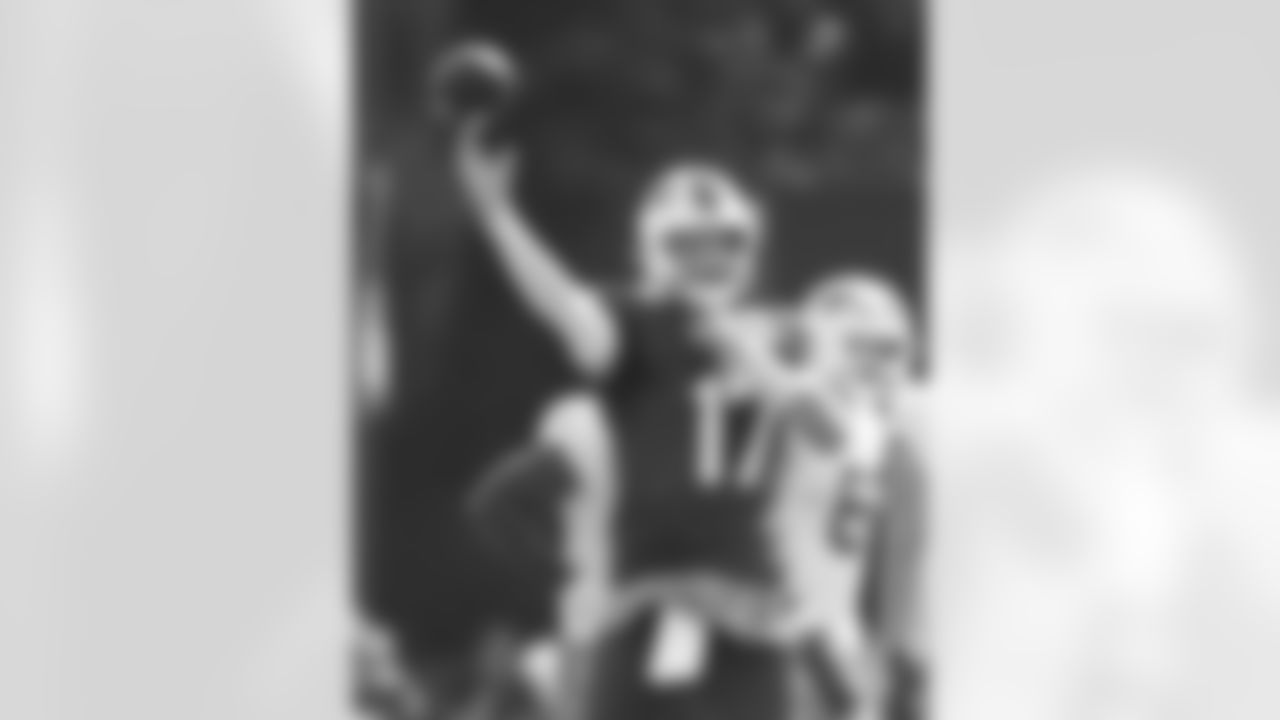 Josh Allen (17). Buffalo Bills Training Camp, July 28, 2025 at St. John Fisher University.