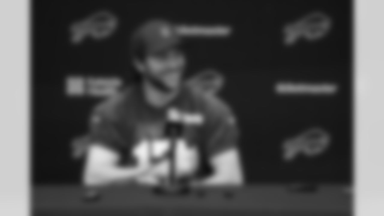 Josh Allen (17). Buffalo Bills Week 13 Practice, November 26, 2025 at Buffalo Bills Training Center.