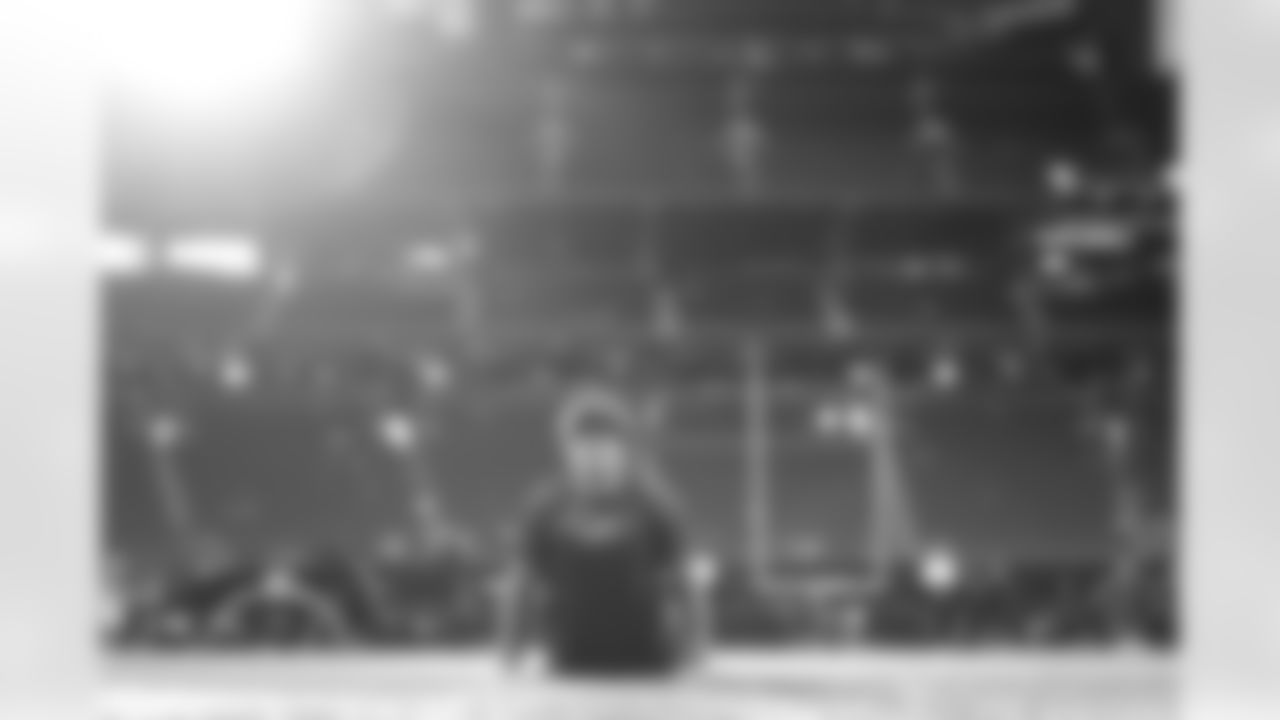 Joe Andreessen (44). Atlanta Falcons vs Buffalo Bills, Regular Season, October 13, 2025 at Mercedes-Benz Stadium.