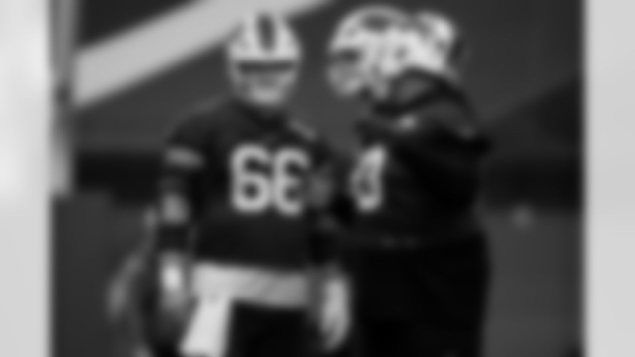 Connor McGovern (66). Buffalo Bills Week 14 Practice, December 04, 2025 at Buffalo Bills Training Center.