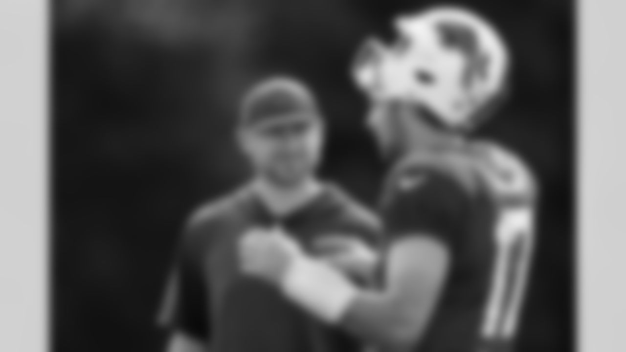 Joe Brady, Josh Allen (17). Buffalo Bills Training Camp, July 30, 2024 at St. John Fisher University.