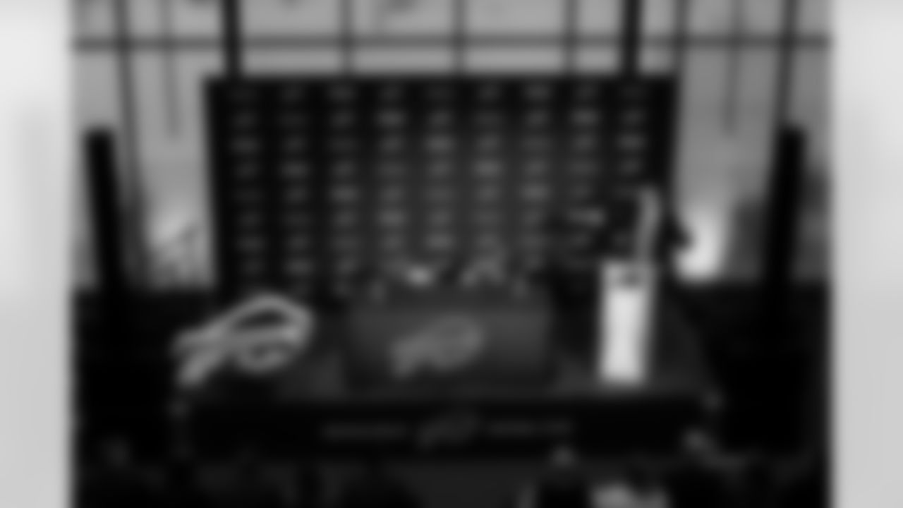 Joe Brady's Head Coach Introduction, January 29, 2026 at Buffalo Bills Training Center.