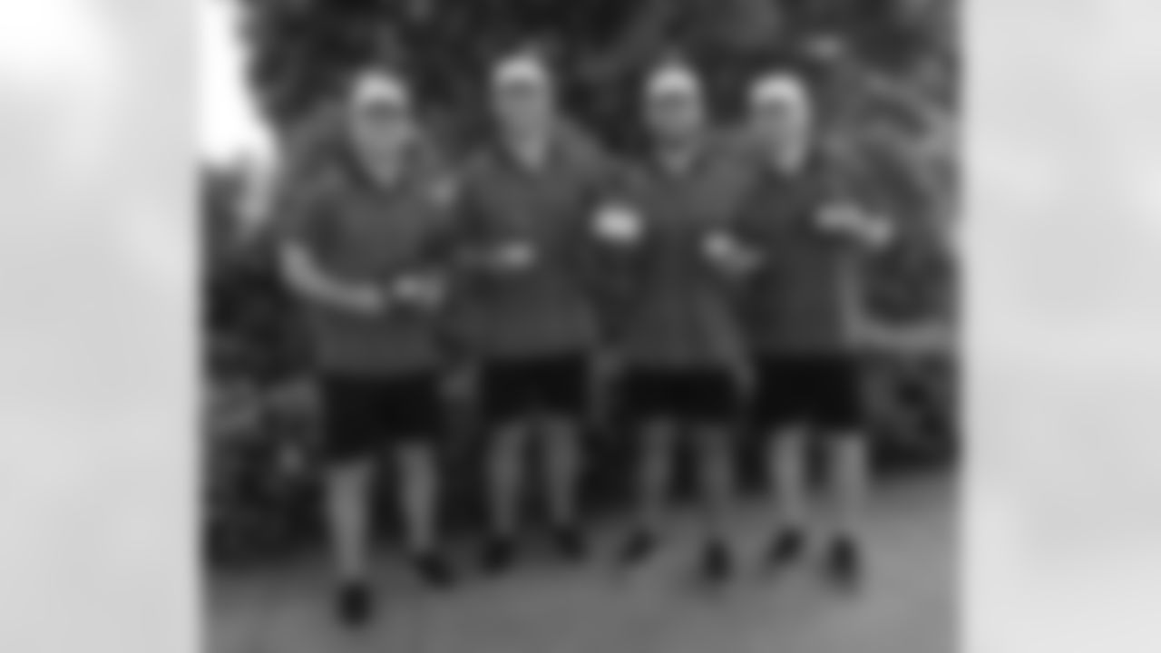 The winning team of Shane Buechele, Josh Allen, Mitch Trubisky and Joe Brady. Buffalo Bills players and staff compete in the 4th Annual Buffalo Bills Scramble, May 21, 2024.