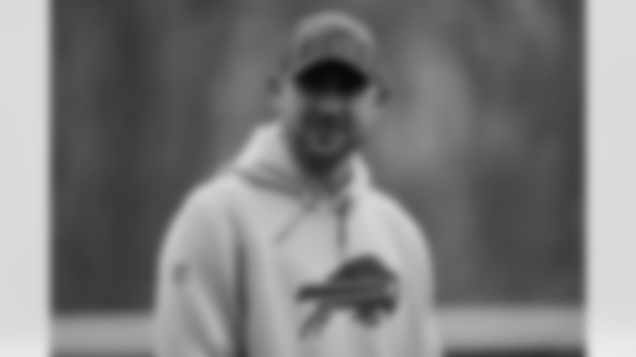 Joe Brady. Buffalo Bills Week 14 Practice, Regular Season, December 06, 2023 at 1 Bills Drive.