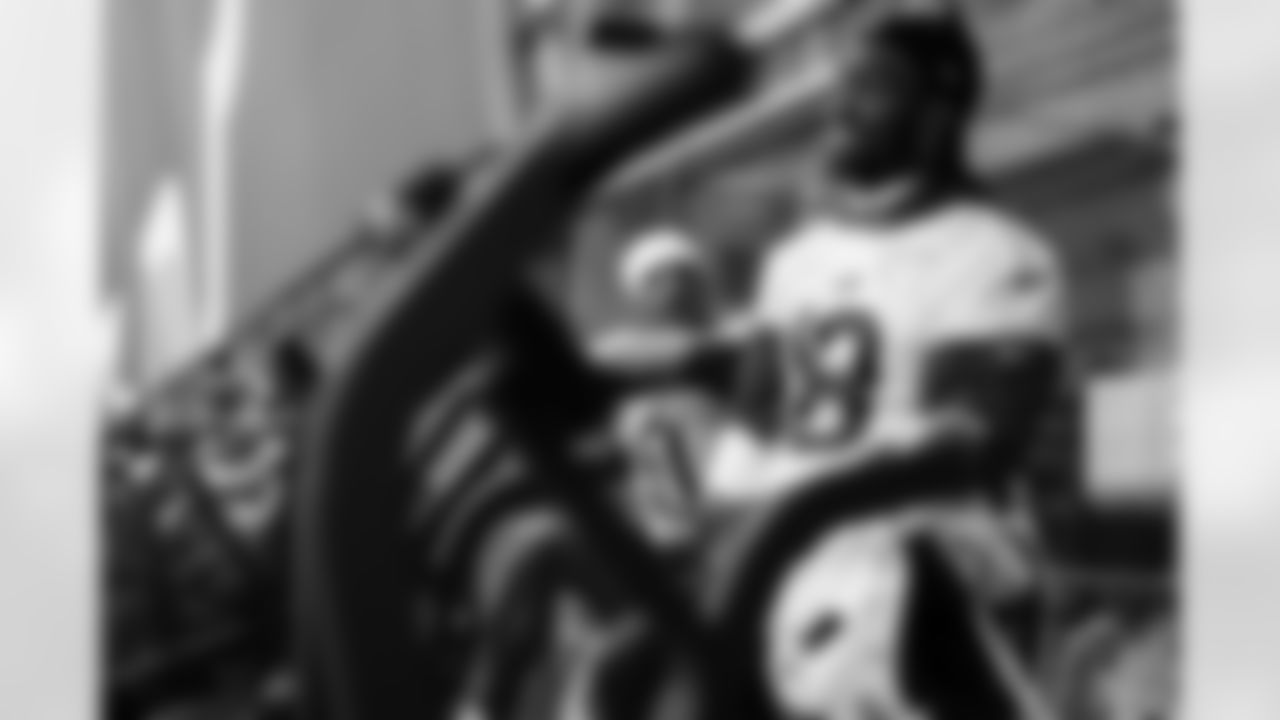 Brandin Cooks (18). Buffalo Bills Week 15 Practice, December 12, 2025 at Buffalo Bills Training Center.