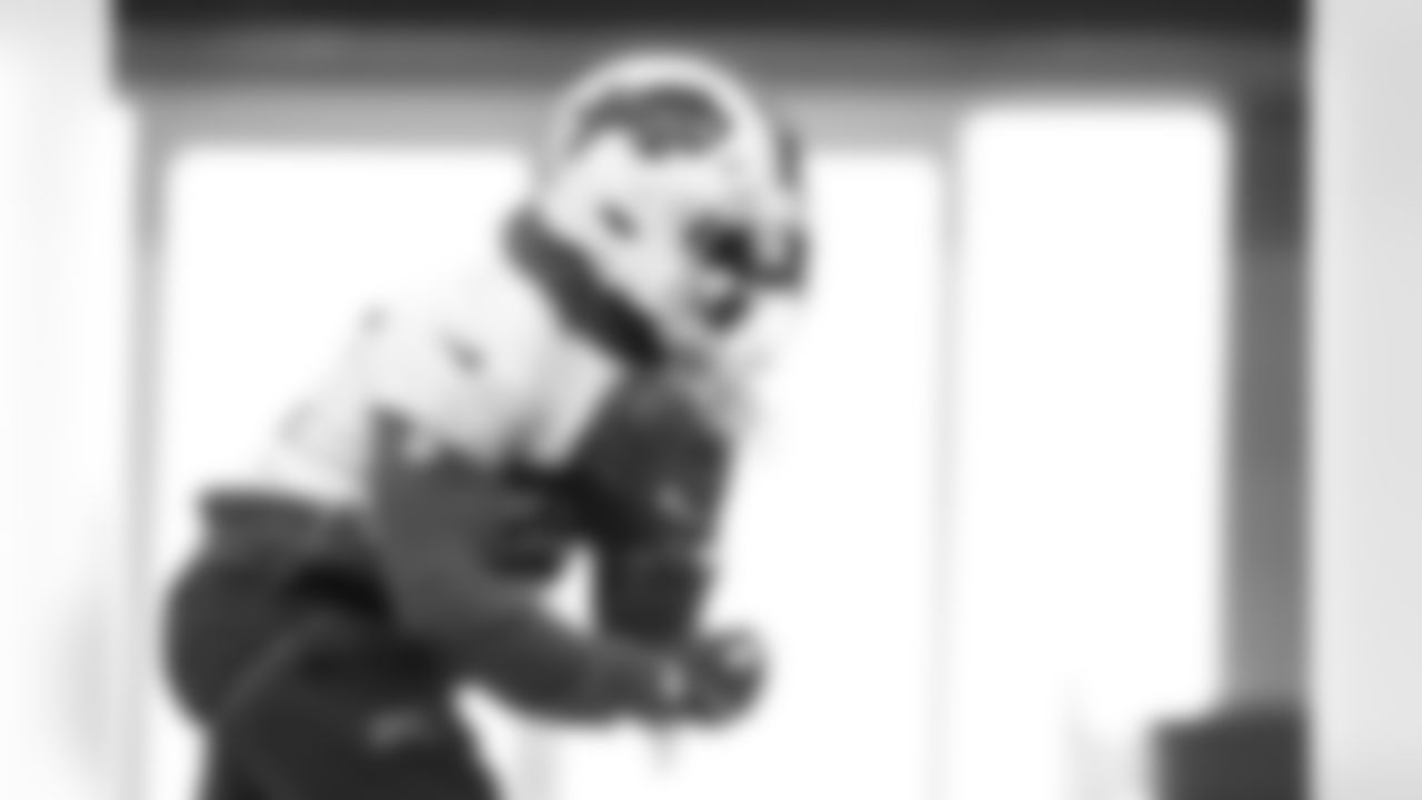 Ray Davis (22). Buffalo Bills Divisional Round, January 15, 2026 at Buffalo Bills Training Center.