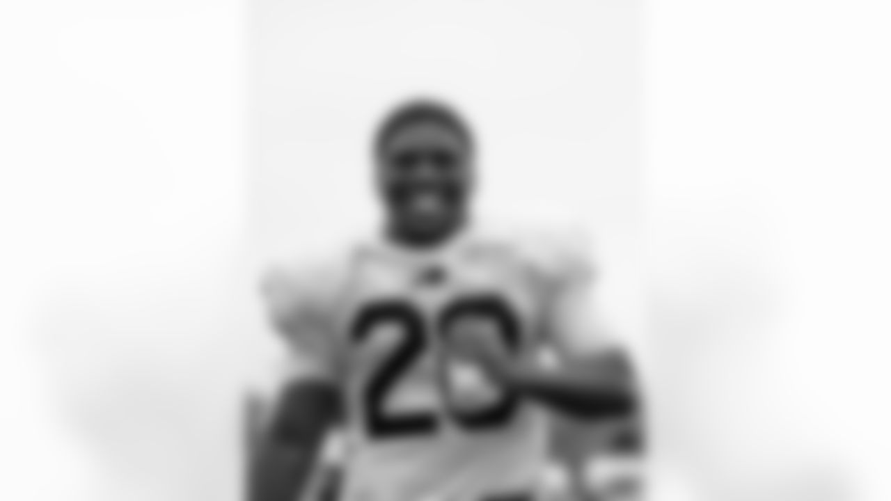 Frank Gore Jr. (20). Buffalo Bills Training Camp, August 20, 2025 at Buffalo Bills Training Facility.