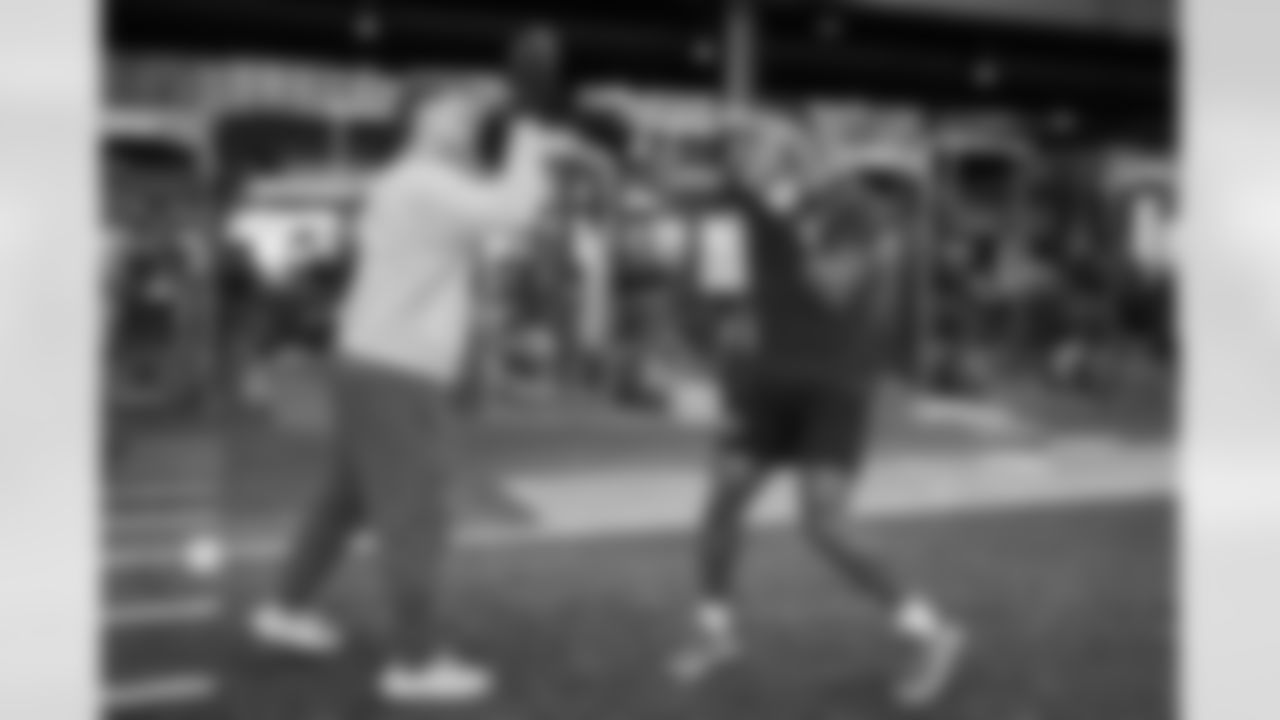 Christian Benford (47), Jason Oszvart. Buffalo Bills begin voluntary off-season workouts in the weight room, April 16, 2024 at One Bills Drive.